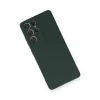 Samsung Galaxy S21 Ultra Kılıf Nano İçi Kadife Silikon - Koyu Yeşil