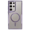 Samsung Galaxy S23 Ultra Kılıf Boyi Magsafe Silikon Kapak - Derin Mor
