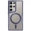 Samsung Galaxy S23 Ultra Kılıf Boyi Magsafe Silikon Kapak - Lacivert