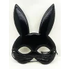 Siyah Renk Kumaş Malzemeden İmal Eva Tavşan Maskesi 19x15 Cm