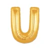 U Harf Folyo Balon Altın Renk  40 İnç