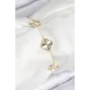 VIP Pirinç Yonca Model Gold Renk Kadın Bileklik