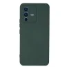 Vivo V23 5g Kılıf Nano İçi Kadife Silikon - Koyu Yeşil