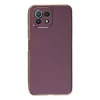 Xiaomi Mi 11 Lite Kılıf Volet Silikon - Mor