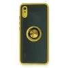 Xiaomi Redmi 9a Kılıf Montreal Yüzüklü Silikon Kapak - Sarı