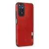 Xiaomi Redmi Note 11 Kılıf Loop Deri Silikon - Kırmızı
