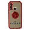 Xiaomi Redmi Note 8 Kılıf Montreal Yüzüklü Silikon Kapak - Kırmızı