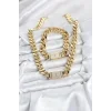 Xuping Gurmet Gold Renk Kolye ve Bileklik Seti