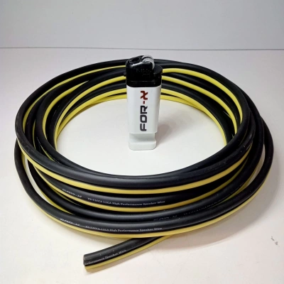 12ga Bass Ve Hoparlör Kablosu + Çakmak - Amfi Bass Kablosu 12ga - 5 Metre