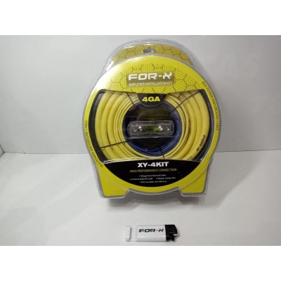 4ga Amfi Kablo Seti Kaliteli + Çakmak – Profesyonel Anfi Kablosu Seti 4ga