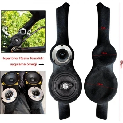 Tofaş Ön Direk Pandizot 13cm Hoparlör +  10cm Tweeter Yuvalı - Tofaş Ön Direk Pandizot 13 + 10
