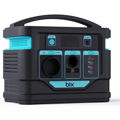 BİX PS80K Taşınabilir Güç Kaynağı - AC/DC/USB, Güneş Paneli Uyumlu - 80000mAh 296Wh 300W Taşınabilir Güç İstasyonu