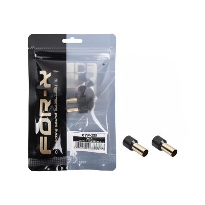 2ga Bakır Yalıtımlı Amfi Kablosu Ucu - 2 Adet - Siyah - 35 Mm İzoleli Bakır Yüksük - 2ga Yuvarlak Yüksük - 2 Adet