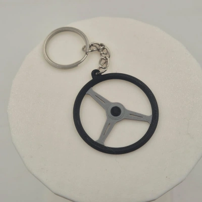 Oto Direksiyon Anahtarlık - Araç Direksiyon Anahtarlık - Direksiyon Şeklinde Araba Anahtarlığı