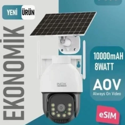 İnox Solar Güvenlik Kamerası - İnox X11 4G e-SİM Destekli 2MP Güneş Enerjili Güvenlik Kamerası