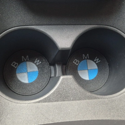 BMW Araç Bardaklık Altlığı , BMW Şişe ve Bardak Altlığı, BMW Logolu Oto Bardaklık Altlığı