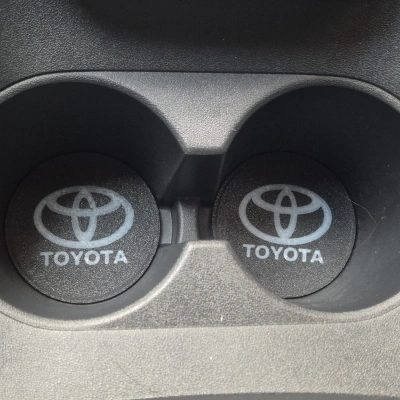 Toyota Araç Bardaklık Altlığı , Toyota Şişe ve Bardak Altlığı, Toyota Logolu Oto Bardaklık Altlığı