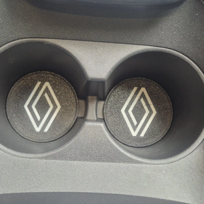 Renault Araç Bardaklık Altlığı , Renault Şişe ve Bardak Altlığı, Renault Logolu Oto Bardaklık Altlığı