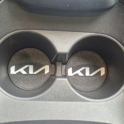 Kia Araç Bardaklık Altlığı , Kia Şişe ve Bardak Altlığı, Kia Logolu Oto Bardaklık Altlığı