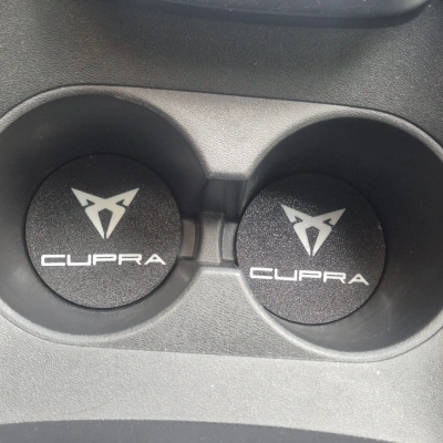 Cupra Araç Bardaklık Altlığı , Cupra Şişe ve Bardak Altlığı, Cupra Logolu Oto Bardaklık Altlığı
