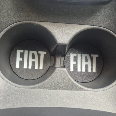 Fiat Araç Bardaklık Altlığı , Fiat Şişe ve Bardak Altlığı, Fiat Logolu Oto Bardaklık Altlığı