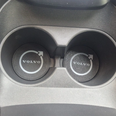 Volvo Araç Bardaklık Altlığı , Volvo Şişe ve Bardak Altlığı, Volvo Logolu Oto Bardaklık Altlığı