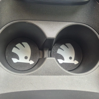 Skoda Araç Bardaklık Altlığı , Skoda Şişe ve Bardak Altlığı, Skoda Logolu Oto Bardaklık Altlığı