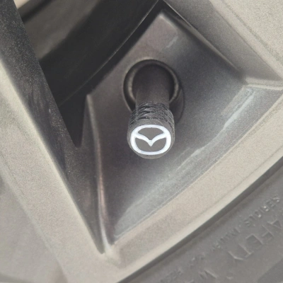 Mazda Sibop Kapağı , Mazda Araç Lastik Sibop Kapağı , Mazda Araç Tekerlek Sibop Kapağı - 4 Adet