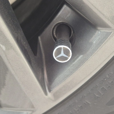 Mercedes Sibop Kapağı , Mercedes & Benz Araç Lastik Sibop Kapağı , Mercedes Araç Tekerlek Sibop Kapağı - 4 Adet