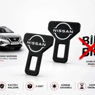Nissan Kemer Tokası , Nissan Logolu Araç Kemer İkaz Susturucu , Nissan Kemer Bip Bip Susturucu - 2 Adet
