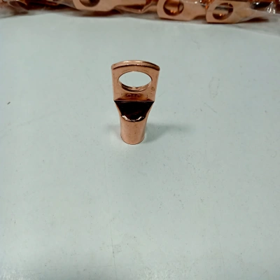 8 GA Bakır Yalıtımsız Amfi Kablo Ucu – Akü Ve Şase Için Bakır Pabuç -  8ga Amfi Güç Kablosu Ucu – 1 Adet