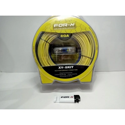 8ga Amfi Kablo Seti Kaliteli + Çakmak – Profesyonel Anfi Kablosu Seti 8ga