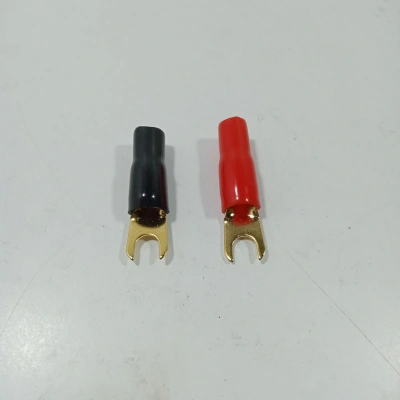 8ga Yalıtımlı Amfi Kablosu Ucu – 8 GA İzoleli Çatal Kablo Ucu – 8ga Çatal Uç – 2 Adet