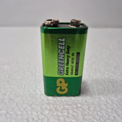 9 Volt Pil - GP 1604G-B Greencell 9 Volt Pil - Kalite 9V Pil - 1 Adet