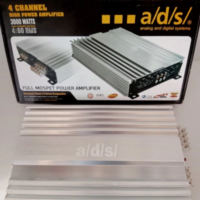 Ads Amfi - 3000w 4 Kanallı Ses ve Bass Anfisi