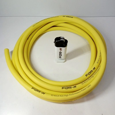 Amfi Tesisat Güç Kablosu 4ga + Çakmak - Oto Anfi 4ga Power Kablosu - 5 Metre