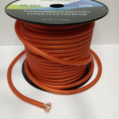 Amfi Tesisat Güç Kablosu 4GA - Oto Anfi 4GA Power Kablosu - 5 Metre