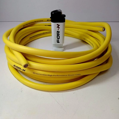 Amfi Tesisat Güç Kablosu 6ga Çakmak - Oto Anfi 6ga Power Kablosu - 10 Metre