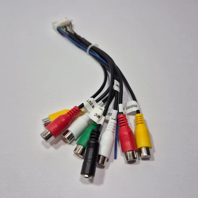 Android Teyp Amfi Soketi - Android Multimedya Teypler İçin Mikrofonlu Anfi Soketi - Android Oem Double Teyp Amfi Bağlantı Kablosu