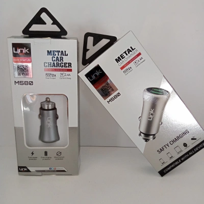 Araç Şarj Aleti - Metal 2.4 Amper - Araç Telefon Şarj Aleti