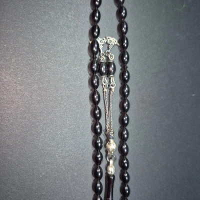 Ateş Kehribar Tesbih , Usta İşi Püsküllü Tesbih , Püsküllü Ateş Kehribar Tespih