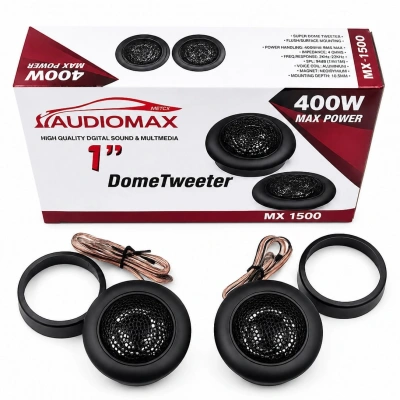 Audiomax Tweeter 5cm - 400w Tiz - Audiomax 5cm Kapı ve Direk Tweeter