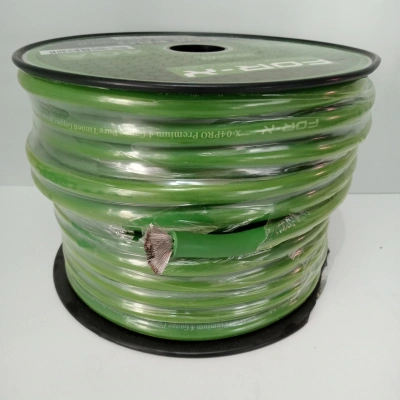 Bakır Amfi Güç Kablosu 4GA - %100 Bakır - OFC 4GA Anfi Power Kablosu - 5 Metre