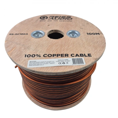 Bakır Amfi Hoparlör Kablosu 18GA – %100 Bakır – Reiss Audio 18GA Anfi Bass Kablosu – 5 Metre