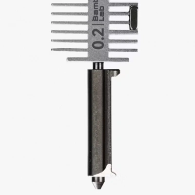 Bambu Lab A1 Hotend - Bambu Lab 0.2mm Sertleştirilmiş Çelik Nozzle Hotend - 0.2mm