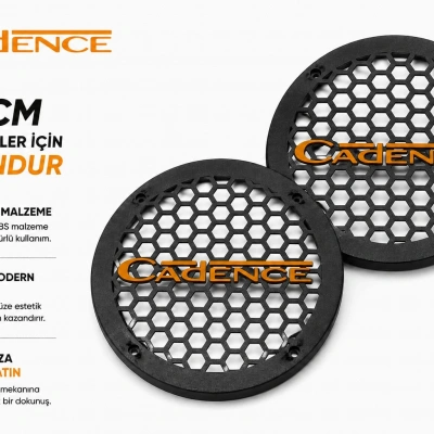 Cadence 16cm Hoparlör Kapağı - Cadence Logolu Kaliteli Plastik Midrange Hoparlör Kapak 16 cm - 2 Adet