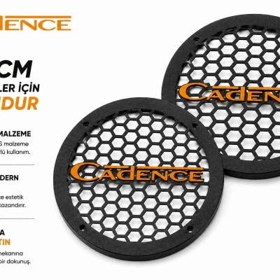 Cadence 20cm Hoparlör Kapağı - Cadence Logolu Kaliteli Plastik Midrange Hoparlör Kapak 20 cm - 2 Adet