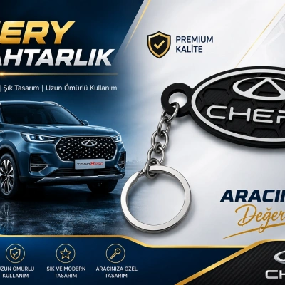 Chery Anahtarlık , Chery Logolu Araç Anahtarlık , Hediyelik Chery Araba Anahtarlığı