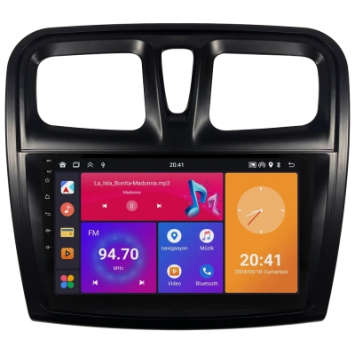 Dacia Sandero Teyp – Dacia Sandero ( 2013 - 2020 ) Oem Android Multimedya – Dacia Sandero Android Double Teyp