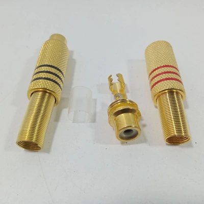 Dişi Rca Konnektör 2 Adet - Dişi Rca Jak - Rca Fiş Dişi - Dişi Rca Tos Fiş - 2 Adet